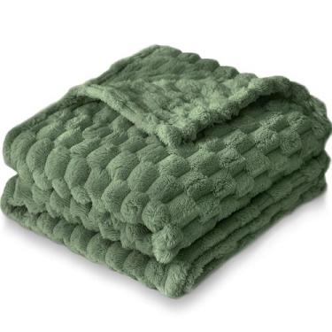 Imagem de Cobertor de bebê HOMRITAR 76x102 cm Soft 3D Flannel Olive