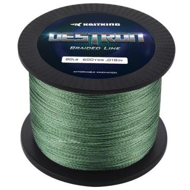 Imagem de Linha de pesca KastKing Destron Braided Moss Green 6 lb/0,11 mm