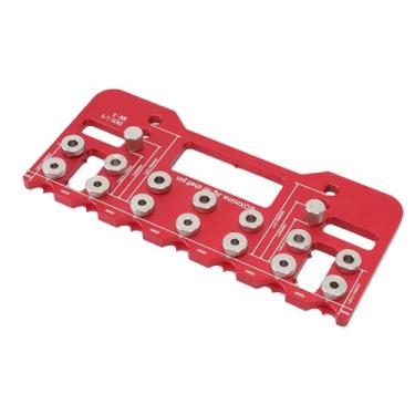 Imagem de Fafeicy Modelo de Montagem de Alça de Gabinete, Placa Guia de Broca de Liga de Alumínio Com Buchas de 5 Mm e 6,35 Mm para Instalação de Móveis de Madeira Hardware de Tração de Dobradiça de Porta