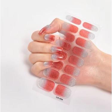 Imagem de Adesivo Gel Para Unhas Esmalte Autocolante Nail Art Luz Uv - Katheon, 