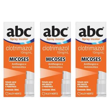 Imagem de Kit 3 ABC Spray Incolor 30ml - Kley Hertz