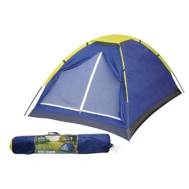 Imagem de Barraca Camping Acampamento Impermeável Iglu 3 Pessoas Mor
