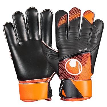 Imagem de Luva de Goleiro Uhlsport Starter Resist+ Preto e Laranja - Adulto - 9 - Preto