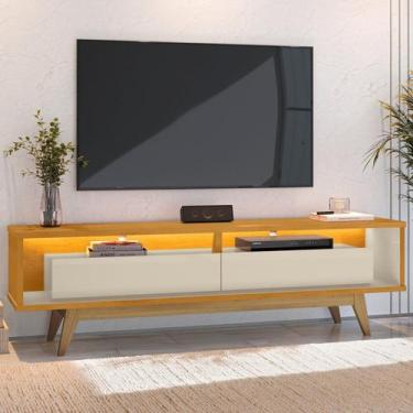 Imagem de Rack para Tv 65 Polegadas com Led e 2 Gavetas Roma - RV Móveis