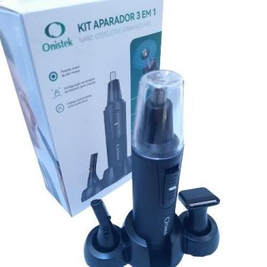 Imagem de Kit Aparador de Pelos 3 em 1 Onistek ONMA017 Precisão e Conforto para 