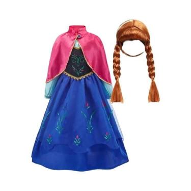 Imagem de Vestido Infantil de Princesa Elsa e Anna - Fantasia Floral para Festa 