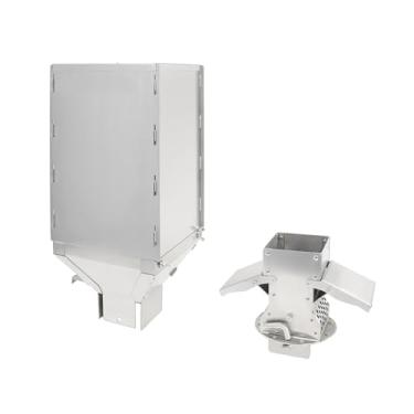 Imagem de Fogão a pellets com queimador para fogão de barraca, fogão de acampamento ao ar livre, cesto de pellets para uso externo (prata pequena)