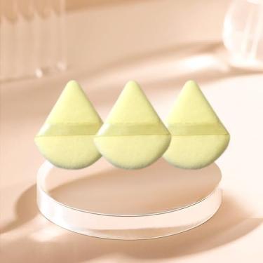 Imagem de Conjunto de sopro de pó triângulo macio de 3 peças, puffs de pó para rosto, liquidificadores de maquiagem e esponjas para base, adequado para ferramentas de maquiagem cosmética líquida e creme