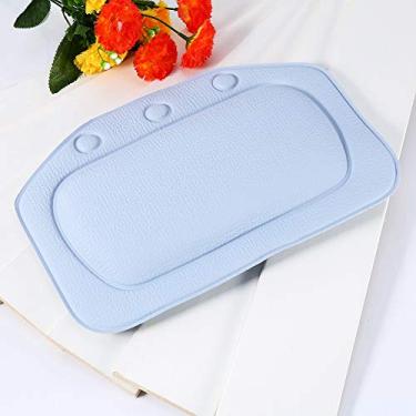 Imagem de Acouto Almofada de Banho Descanso de Banheira - Almofada de Banheiro Descanso de Banheira Design de Espuma de Pescoço de Spa Com Ventosa - Travesseiro de de Luxo Suporte para Pescoço e Costas Beleza