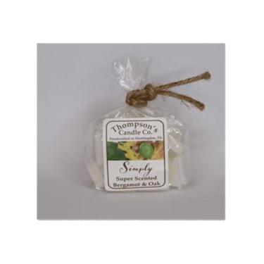 Imagem de Thompson's Candle Co. Cera Simply Super Perfumada de Bergamota e Carvalho 127 g Derrete, 100% Algodão Wicks