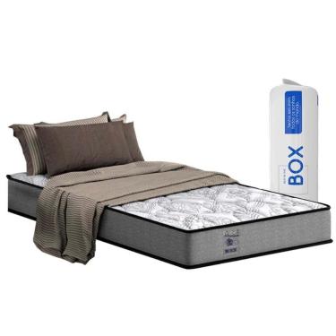 Imagem de Colchão Solteiro Enrolado A Vácuo De Espuma D28 Night And Day Gray Bed In Bag 017 (88x188x17)