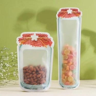 Imagem de Saco Zip Lock Hermético Reutilizável Formato Pote