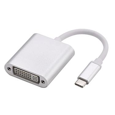 Imagem de HBFQMDJLX Adaptador USB 3.1 tipo C para DVI, compatível com tela 4K, caixa de liga de alumínio, Plug and Play, compatível com MacBook Pro/Air, iMac, Mac mini