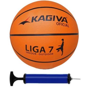 Imagem de Bola de Basquete Kagiva Oficial com Bomba de Ar