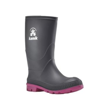 Imagem de Kamik Bota de Chuva Infantil Stomp, Charcoal/Magenta, 5 Big Kid