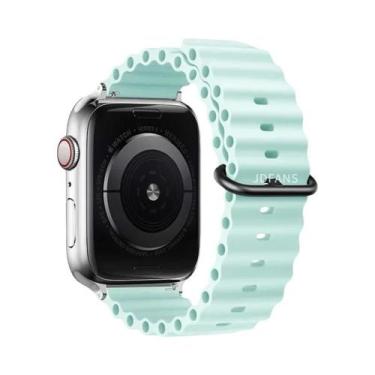 Imagem de Pulseira De Silicone Ocean Band Para Apple Watch Ultra Série 10 9 8 7 