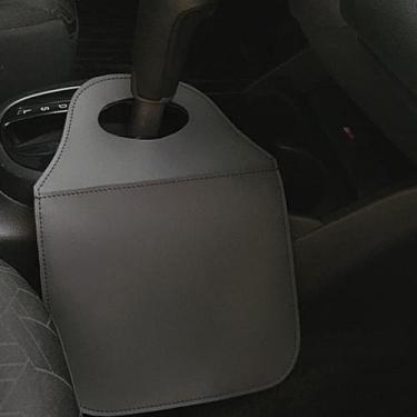 Imagem de Lixeira Para Câmbio Carro Resistente Couro Uber 99 Indrive - NoBrand, 