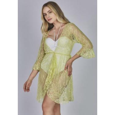 Imagem de Saída de praia claudia - Celestine, Verde claro, G