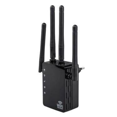 Imagem de Extensor WiFi de banda dupla de 5 GHz/2,4 GHz, amplificador WiFi, amplificador de sinal WiFi, cobre 12880 pés quadrados, suporta 105 dispositivos, amplificador de sinal sem fios para casa