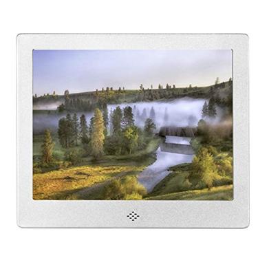 Imagem de Moldura fotográfica, máquina de vídeo, multifuncional, eletrônico, álbum de fotos, anúncios, polegadas, HD, 20,32 cm, disco 16 GU, reprodutor digital, máquina de publicidade preta, prata ro (prata