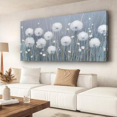 Imagem de Abstr Impressão de imagem de dente-de-leão branco arte de parede sala de estar sala de jantar escritório estudo quarto decoração de parede impressões de arte estilo moderno arte à prova d'água pronto