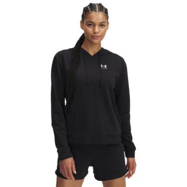 Imagem de Moletom Sportstyle Under Armour Rival Terry Feminino, Preto, GG