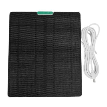 Imagem de Zyyini Painel Solar para Câmera Externa 10W Ampla Compatibilidade Carregador de Painel Solar à Prova D'água para Anel, Piscar, REOLINK Processo de Instalação Simples Material ETFE (Branco)