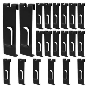 Imagem de Pacote com 20 ganchos de parede de 9 cm, ganchos de exibição resistentes, ganchos para pendurar no painel de grade com gancho extra na parte inferior para casa, organização do espaço de trabalho