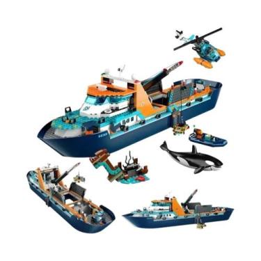 Imagem de Brinquedo De Blocos De Montar Da Série Disney City, Navio De Pesquisa 