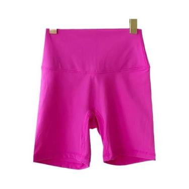 Imagem de Shorts De Yoga Femininos De Cintura Alta, Ajuste Slim, Levanta O Bumbu