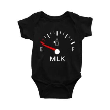 Imagem de Macacão Para Bebê Recém-Nascido Com Estampa De Leite Design Minimalist