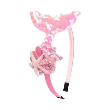 Imagem de Tiara De Princesa Sereia Da Disney Para Meninas, Acessório Fofo Para F