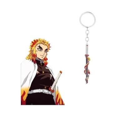 Imagem de Chaveiro De Espada De Anime Com Personagens Fofos, Pingente De Metal, 