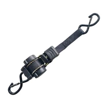 Imagem de Stgfyxgs Cinta de amarração com catraca retrátil automática, cinta de fixação de carga, de amarração de carga preta, 450 Cm