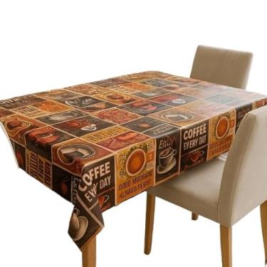 Imagem de Toalha de Mesa Térmica em PVC 4 Impermeável e Sofisticada Estampas Variadas(22 café,6cad 2,00 x 1,40)
