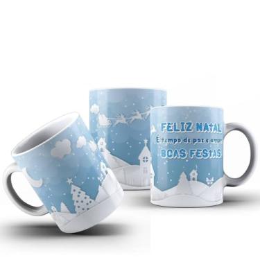 Imagem de Caneca Natal Papai Noel Diversas Estampas Porcelana 325ml (MOD14)
