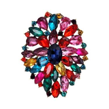 Imagem de Broches de flores clássicos para mulheres, flores de beleza, casamento