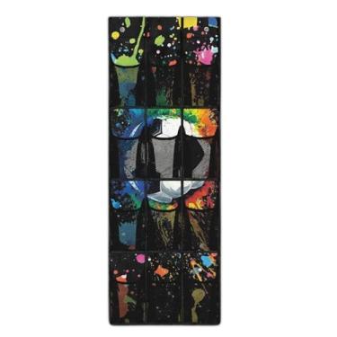 Imagem de YUVAMAGIMO Organizador de porta de bola de futebol para pendurar para dormitório universitário, 12 compartimentos, bolso de malha respirável sobre a porta, bolsa de armazenamento para quarto de