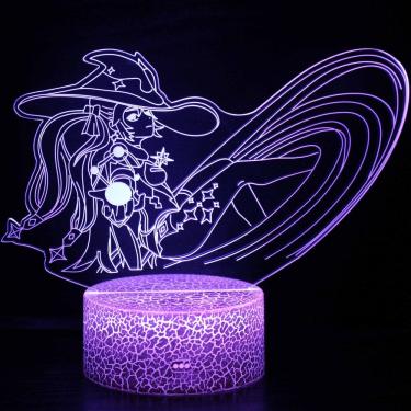 Imagem de Luz noturna LED 3D Plants vs Zombies Monas Color Changing