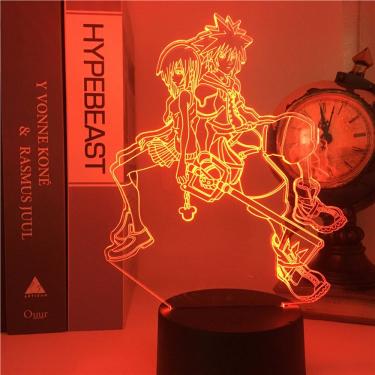 Imagem de Luz noturna LED 3D Kingdom Hearts Sora Color Changing