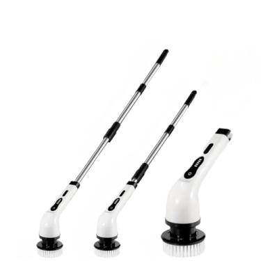 Imagem de Escova elétrica de limpeza doméstica multiuso recarregável e portátil (7 Cabeças De Escova Com Cabo)