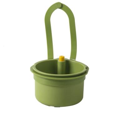 Imagem de Cesta multifuncional de limpeza e drenagem de vegetais, filtro de resíduos de alimentos (verde/branco/amarelo)