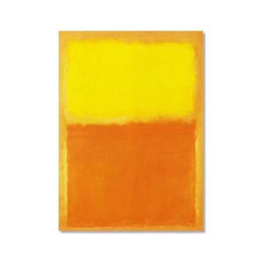 Imagem de Pôster de arte de parede vintage Mark Rothko arte moderna abstrata blocos de cores minimalistas impressão de pintura em tela sala de estar decoração de casa (SKU11,20.3x30.5 cm = (20x30cm), sem