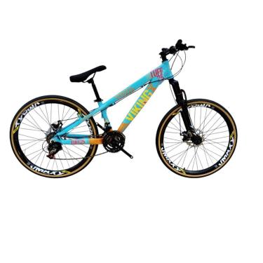 Imagem de Bicicleta 26 VikingX T25 21v Freeride Freio Disco Mecânico Pneu Slick Fino Fx Amarela1.50-Unissex