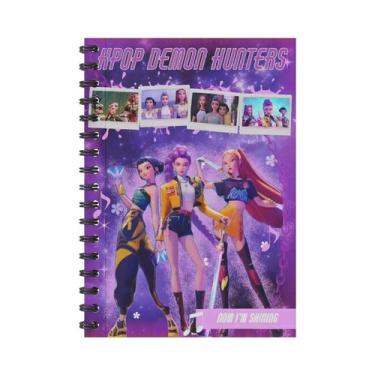 Imagem de Caderno A6 K-pop Anime Demon Hunters Com Espiral, Material De Escritór