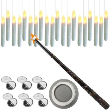 Imagem de Vela de Varinha Levitando Luz LED Lâmpada Longa com Controle Remoto