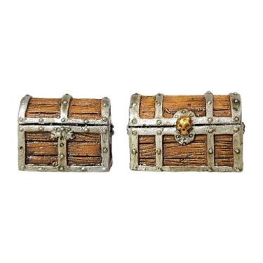 Imagem de Kit 2 Baús - Cenário Miniatura Pintada - RPG - Orgos Miniaturas