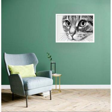 Imagem de Quadro Decorativo Gato Rascunho - 50X70Cm