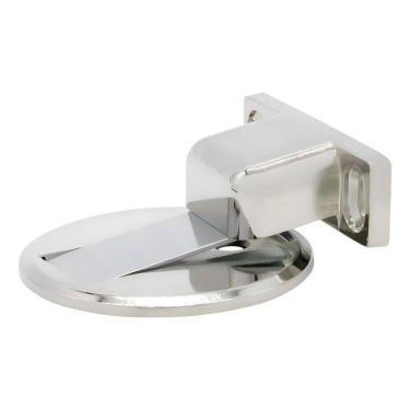 Imagem de 2X Prendedor De Porta Madeira Aço Magnético Kit Cromado