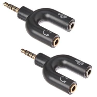 Imagem de Adaptador Y P2 KIT'S 2,3,4,5 Para P3 Áudio Fone De Ouvido E Microfone Headset 3.5mm Fone De Ouvido E Smartphone Celular PC Controle De Vídeo Game PREMIUM (4)